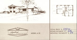 1961 Marling Estates Model Home A31 Courtesy Lolyd Thomas