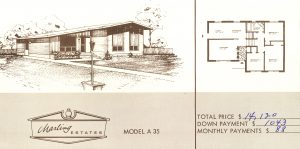 1961 Marling Estates Model Home A35 Courtesy Lolyd Thomas