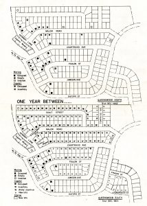 9 - 1962,1963 One Year Between Map of Queenswood South Image courtesy of Lloyd Thomas
